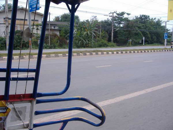 From a back seat of a tuktuk