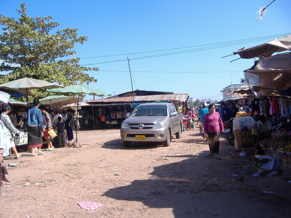 A marcket at the centre of Vientiane