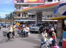 Our bus crashing in Phnom Penh