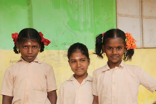 Children at the primary school in Melmayil village, Vellore, Tamil Nadu